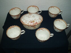1815-More than 200 years old- royal doulton 6 cups-sugar holder-- in the condition shown in the picture