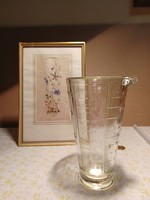 Old glass measuring cup