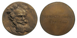 Béni Ferenczy: Mihály Münkacsy 1844-1900 commemorative medal