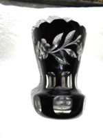 Thick, massive crystal vase - bider style