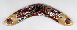1O513 Kenguru díszes eredeti ausztrál bumeráng boomerang