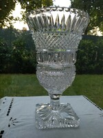 French baccarat crystal vase