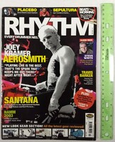 Rhythm magazin 03/7 Aerosmith Santana Travis Baker Placebo Sepultura Steve White
