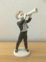 Porcelain boy trumpeting from Ravenclaw
