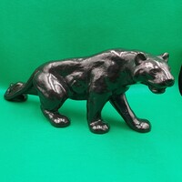 Rare collectible ceramic black panther figure