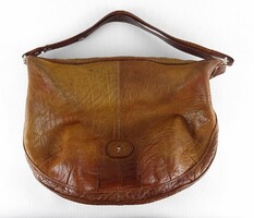 1O767 brown Valdi leather women's bag shoulder bag