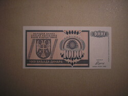 Boszniai Szerb Köztársaság-1000 Dinár 1992 UNC