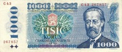 1000 korun korona 1985 Csehszlovákia