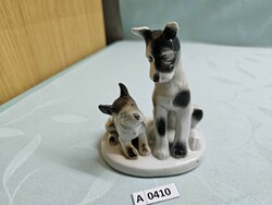 A0410 b&b porcelain dog with puppy 12x13 cm