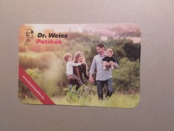 Hungary, card calendar - dr. Weiss pharmacies 2019