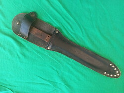 World War Mannlicher bayonet in leather case