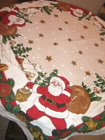 Wonderful festive Santa Claus winter scenic tablecloth