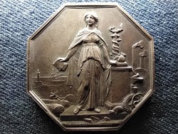 Franciaország Ipari és kereskedelmi hitelintézet 1859 .950 ezüst érem 22,8g 37mm (id65247)