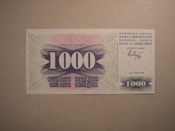 Bosnia and Herzegovina-1000 dinars 1992 unc