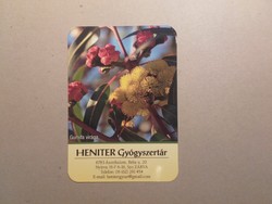 Hungary, card calendar - heniter pharmacy 2020