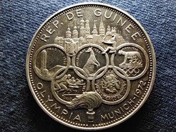 Guinea xx. Summer Olympics Munich 1972 .999 Silver 500 francs 1969 pp (id79701)