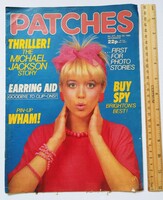 Patches magazine 84/6/23 wham poster michael jackson captain sensible