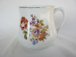 Drasche quarries porcelain mug with floral pattern