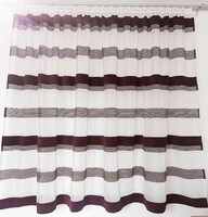 Striped curtain with chenille weave, elegant new ready-made