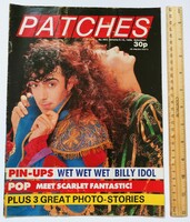 Patches magazine 88/1/8 wet wet wet + billy idol posters scarlet fantastic