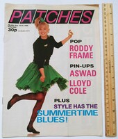 Patches magazine 88/8/12 aswad + michael hutchence inxs + lloyd cole posters roddy frame