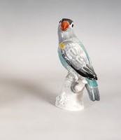 KPM porcelán papagáj figura
