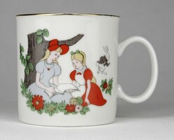1O750 old porcelain mug with no message
