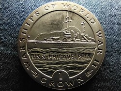Gibraltár U.S.S. Philadelphia 1 Korona 1993 (id61551)
