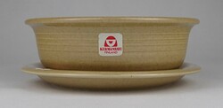 Kermansavi Finnish ceramic soup bowl set marked 1O871