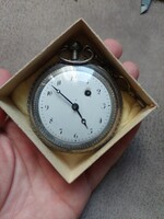Silver pocket watch with spindle made in Vienna