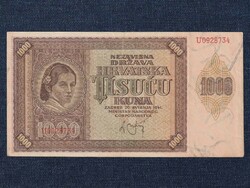 Croatia 1000 kuna banknote 1941 (id73600)