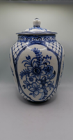 Antique porcelain vase with lid (1870)