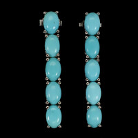 Authentic Turquoise 925 Silver Earring