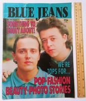 Blue jeans magazine 85/8/17 tears for fears poster kim wilde