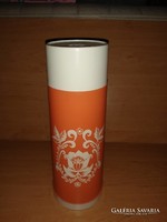 Retro orange plastic coffee and tea thermos (b)