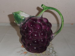 Porcelain wine jug in the shape of an Italian grape