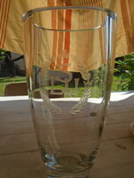 Heavy-thick Scandinavian glass vase, flawless, beautiful piece of craftsmanship, 1525 grams, marked kosta-boda
