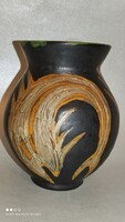 Gorka livia ceramic fish motif vase