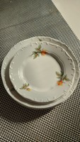 Zsolnay yellow rose plate