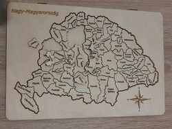 Nagy-Magyarország fa puzzle