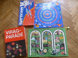 Retro társasjátékok. Virágparádé és Úrkaland