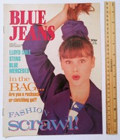Blue jeans magazine 88/1/9 lloyd cole poster sting