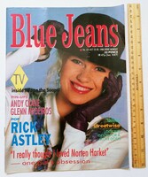 Blue jeans magazine 88/10/22 glenn medeiros poster rick astley perfect day kylie minogue