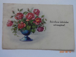 Old graphic name day greeting card