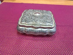 Vintage silver-plated large jewelry box