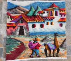Perui gyapjú falvédő