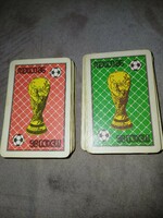 Retro 1986-os Mexicoi labdarúgó világbajnokság alkalmából gyártott francia kártya