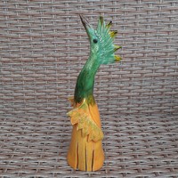 Yellow garden ceramic bird 1.