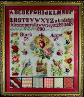 1897 Handiwork - tapestry ! ABC and embroidery patterns 