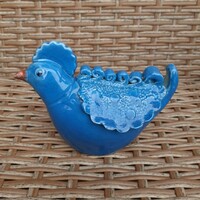 Blue garden ceramic bird